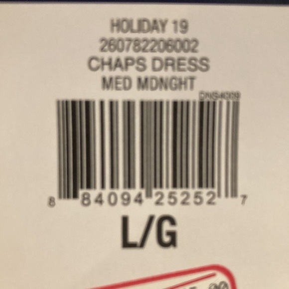 ‼️📢 ON SALE ‼️ Sizes Large and Medium CHAPS Long-Sleeve Dress Prom and Wedding - Picture 5 of 5